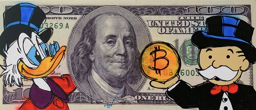 Benjamin 100 Dollar bill van Esteban Vera, Schilderij te koop op Singulart