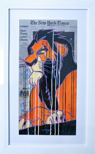 Your biggest competition van Esteban Vera, Werk op papier te koop op Singulart