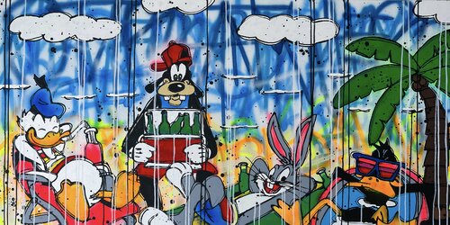 Friendship is the wine of life van Esteban Vera, Schilderij te koop op Singulart