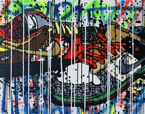 Nike Air Jordan X What the Dunk van Esteban Vera, Schilderij te koop op Singulart