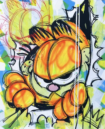 Stay hungry. Feast on success van Esteban Vera, Schilderij te koop op Singulart