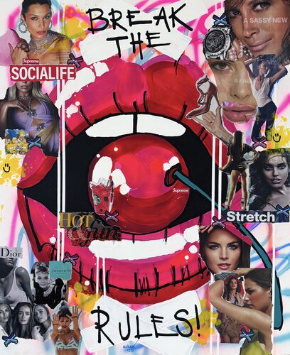 Break the rules di Esteban Vera, Pittura in vendita su Singulart