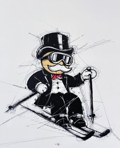 Snowfall Rush by Esteban Vera, Painting for Sale on Singulart