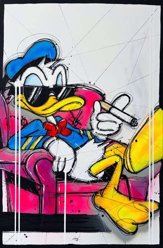 Inhale the night di Esteban Vera, Pittura in vendita su Singulart