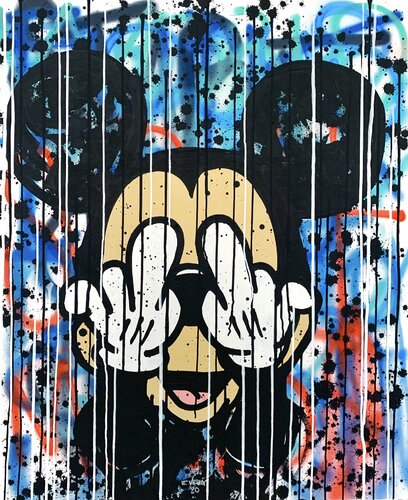 Fu*k Covid-19 II di Esteban Vera, Pittura in vendita su Singulart