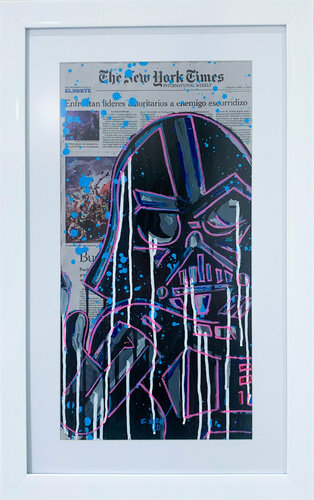 One step ahead of the enemy van Esteban Vera, Werk op papier te koop op Singulart