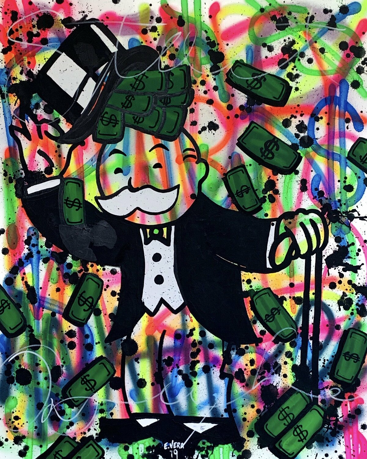 Monopoly Money Bags Esteban Vera