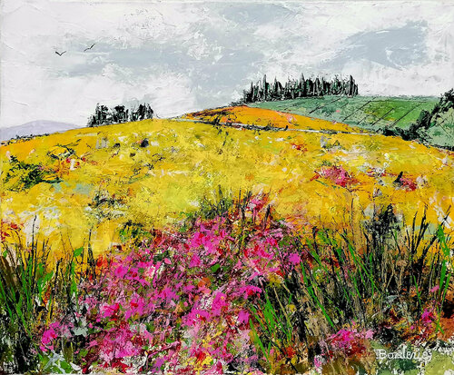 Sur nos plateaux du Limousin. van Jean-Pierre Borderie, Schilderij te koop op Singulart