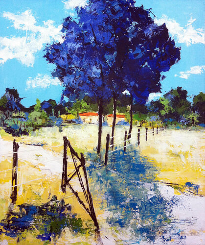 La clôture di Jean-Pierre Borderie, Pittura in vendita su Singulart