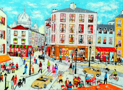 Paris est une fête. van Jean-Pierre Borderie, Schilderij te koop op Singulart