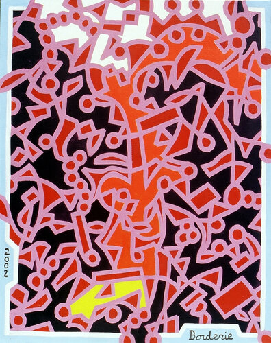 Jeune fille faisant du patin à roulettes. by Jean-Pierre Borderie, Painting for Sale on Singulart