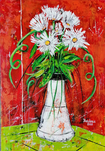 Le vase blanc van Jean-Pierre Borderie, Schilderij te koop op Singulart