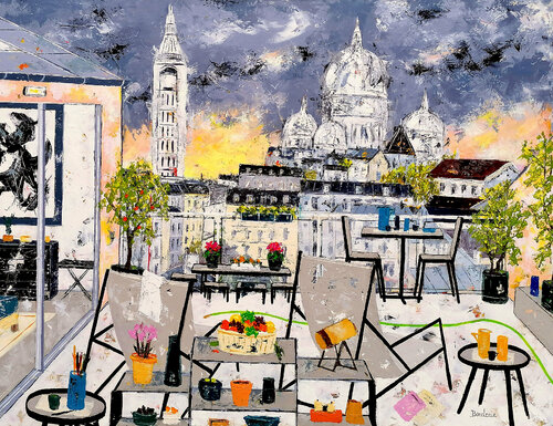 Hum....c'est bon de vivre ici. van Jean-Pierre Borderie, Schilderij te koop op Singulart