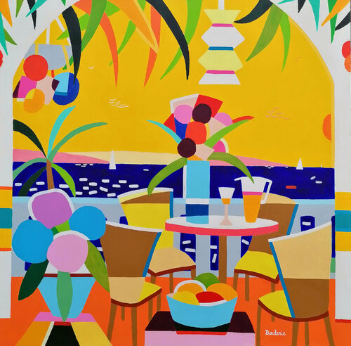 Terrasse ouverte sur la " Dune du Pyla." Jean-Pierre Borderie