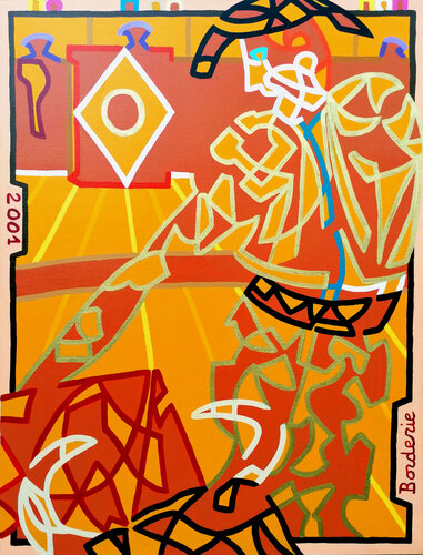 Le torero en or. di Jean-Pierre Borderie, Pittura in vendita su Singulart
