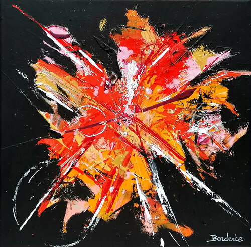 La feuille d'automne by Jean-Pierre Borderie, Painting for Sale on Singulart
