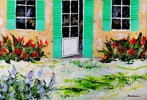 Les volets vert. von Jean-Pierre Borderie, Malerei kaufen auf Singulart