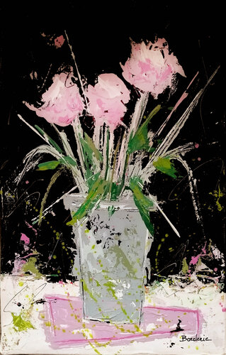 Vase de fleurs 1 by Jean-Pierre Borderie, Painting for Sale on Singulart