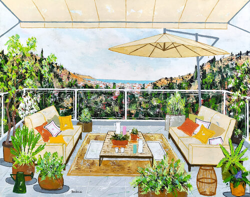 Un matin en Méditerranée by Jean-Pierre Borderie, Painting for Sale on Singulart