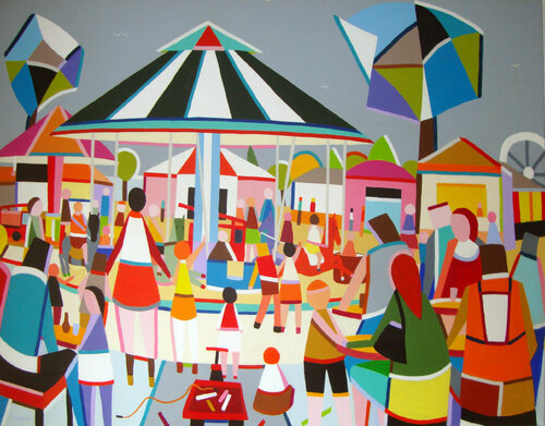 Les deux manèges et le cirque. Jean-Pierre Borderie