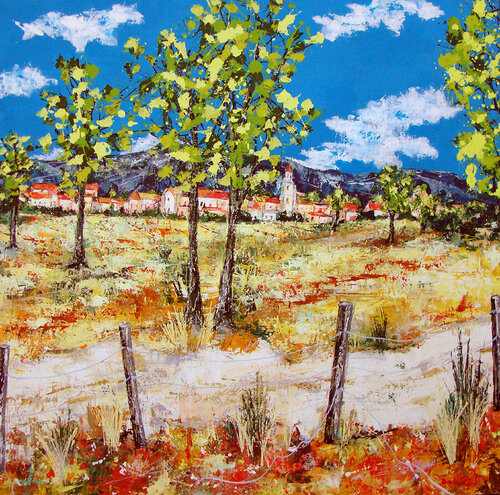 Chaleur du Sud. van Jean-Pierre Borderie, Schilderij te koop op Singulart