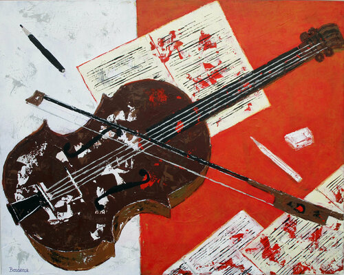 Le violon von Jean-Pierre Borderie, Malerei kaufen auf Singulart