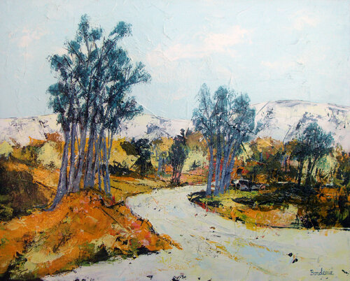 Le chemin dans les Alpilles. de Jean-Pierre Borderie, Pintura a la venta en Singulart