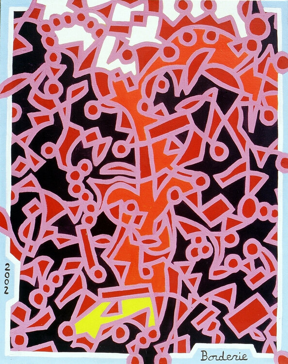 Jeune fille faisant du patin à roulettes. Jean-Pierre Borderie