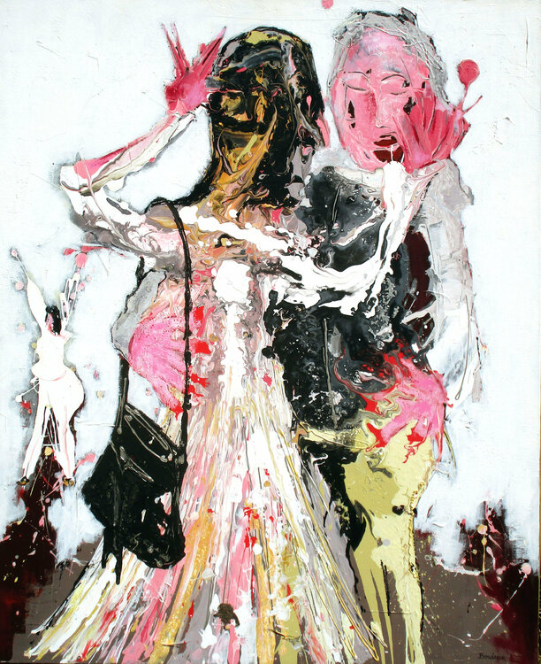 Le couple de danseurs Jean-Pierre Borderie
