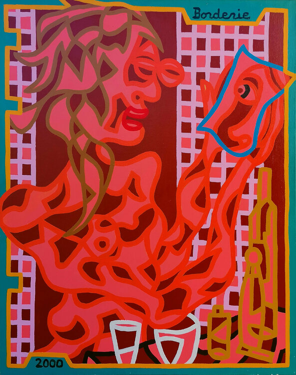 Jeune fille au miroir Jean-Pierre Borderie