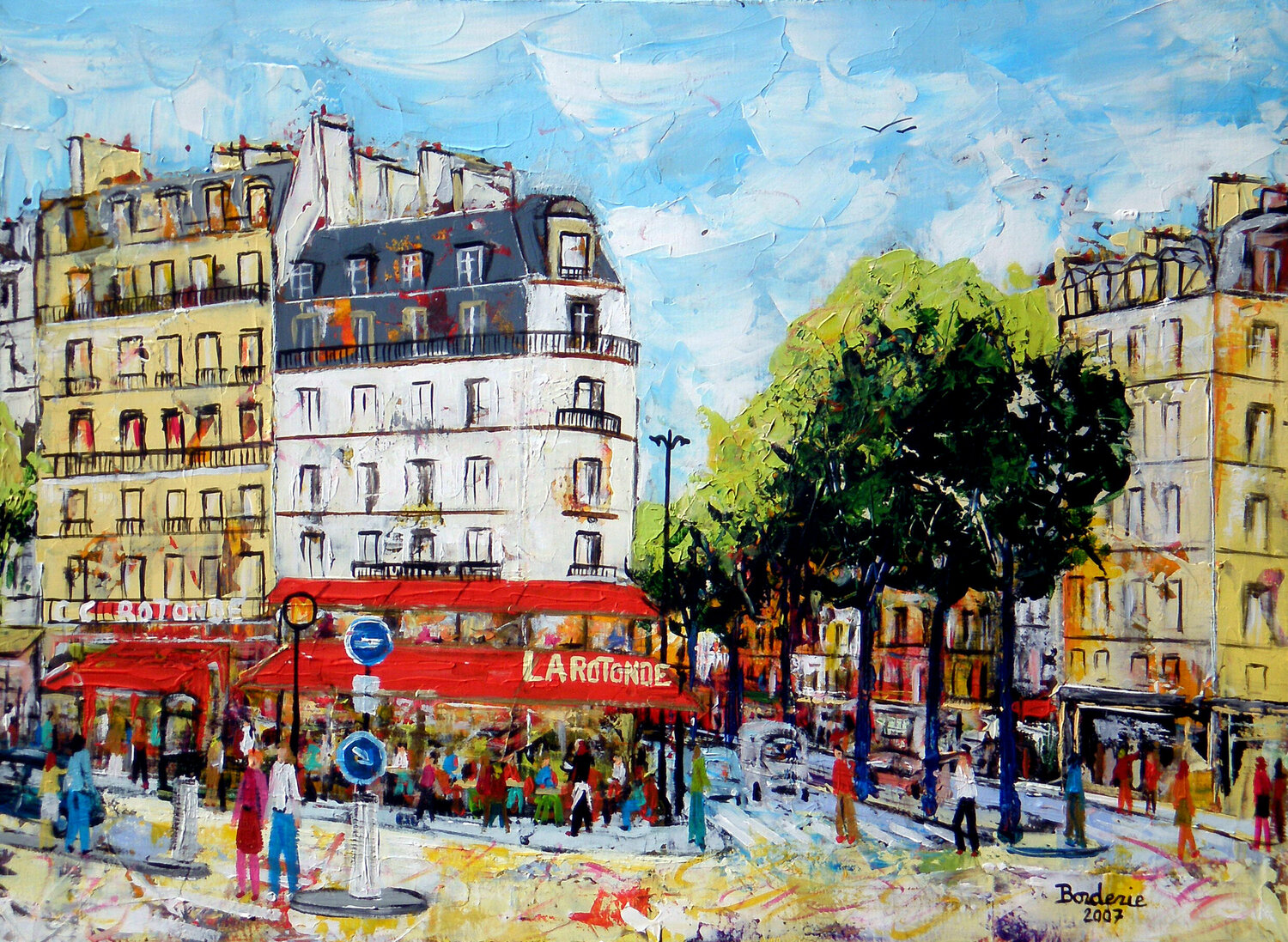 Café La Rotonde. Jean-Pierre Borderie