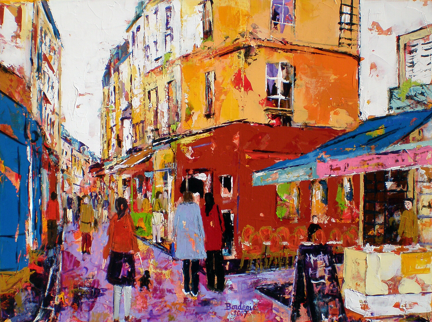 Rue Mouffetard Jean-Pierre Borderie