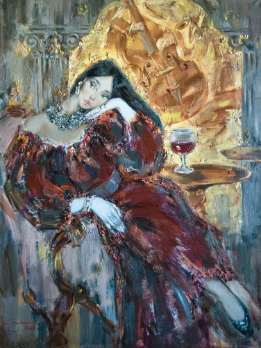 Boredom par Ksenia Sandesko, Peinture en vente sur Singulart