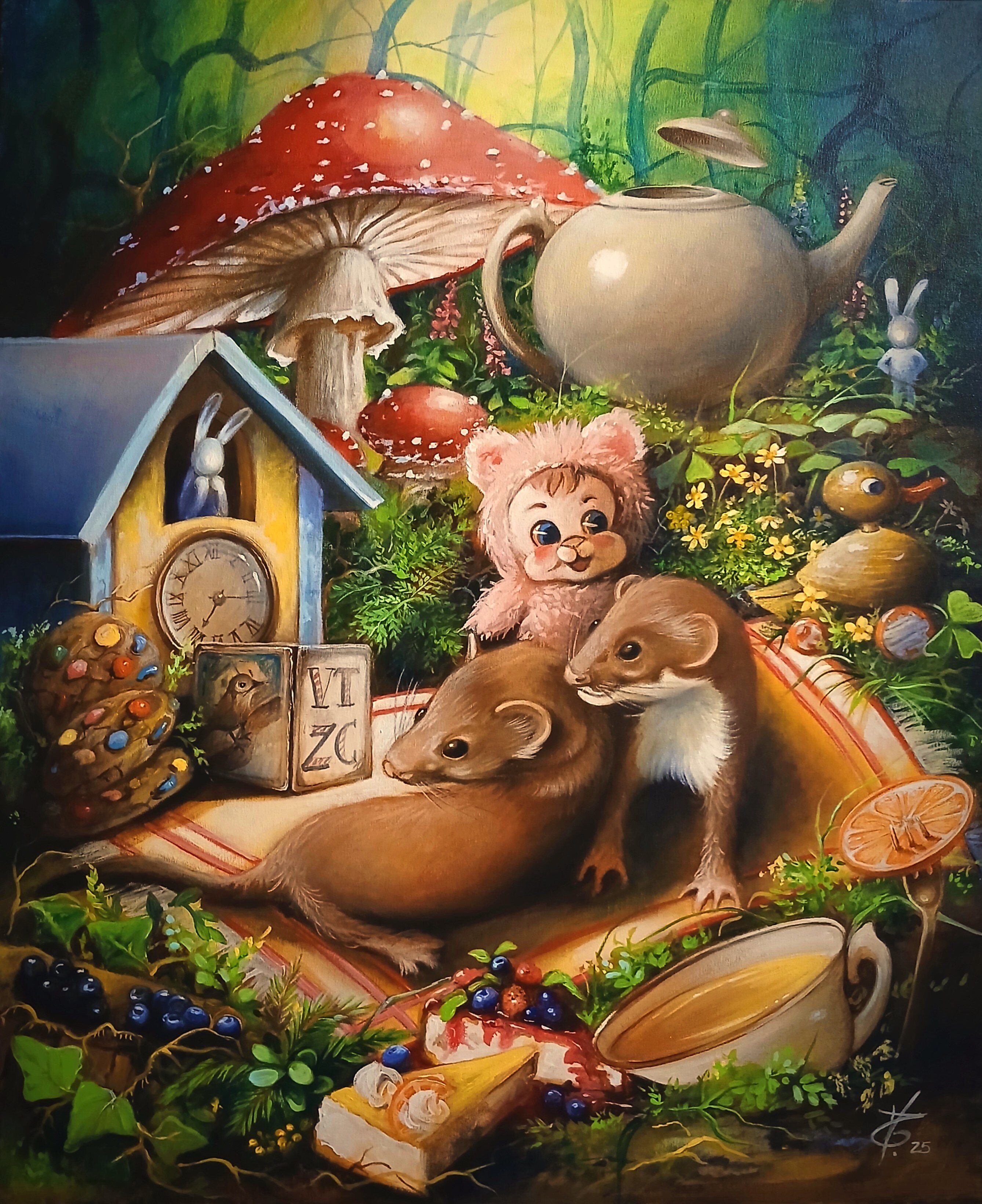 Thema kindergarten Gemälde