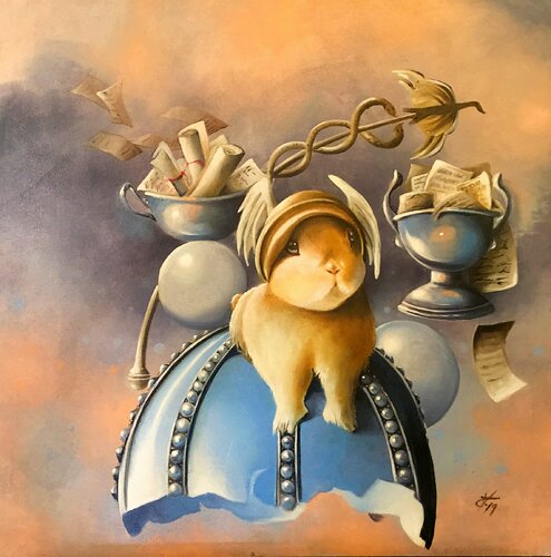 The sweet Mercury par Zoe Chigi (Valentina Toma'), Peinture en vente sur Singulart