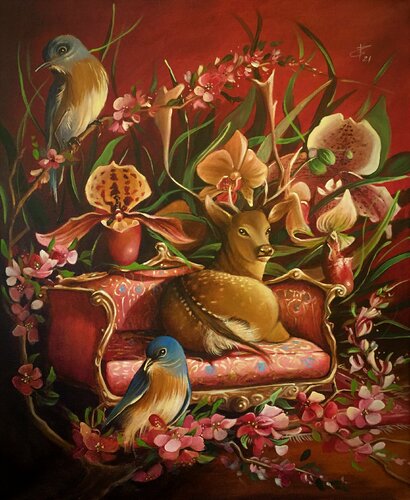 Noblesse oblige par Zoe Chigi (Valentina Toma'), Peinture en vente sur Singulart