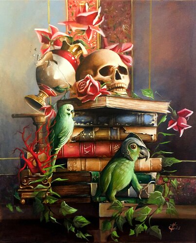 The sentinel par Zoe Chigi (Valentina Toma'), Peinture en vente sur Singulart