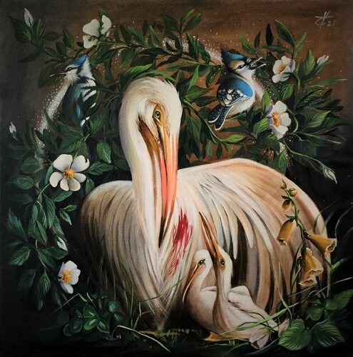 sacrifice par Zoe Chigi (Valentina Toma'), Peinture en vente sur Singulart