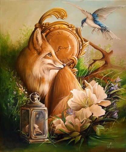 The reliquary par Zoe Chigi (Valentina Toma'), Peinture en vente sur Singulart