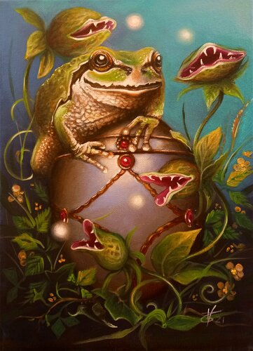Do not eat fairies ! par Zoe Chigi (Valentina Toma'), Peinture en vente sur Singulart