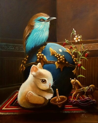 The spinning top par Zoe Chigi (Valentina Toma'), Peinture en vente sur Singulart