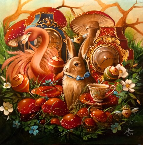 Eat me par Zoe Chigi (Valentina Toma'), Peinture en vente sur Singulart