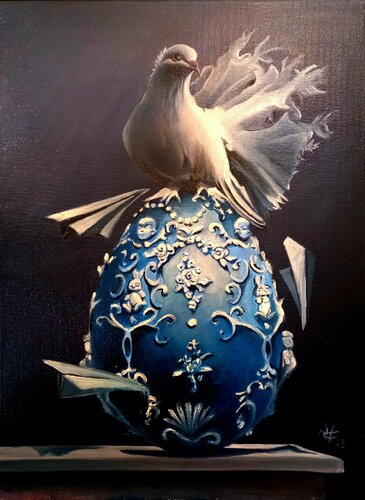 "Peace airlines par Zoe Chigi (Valentina Toma'), Peinture en vente sur Singulart