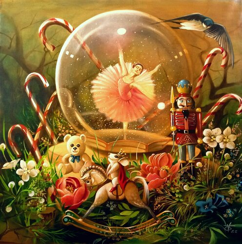 The brave king mice par Zoe Chigi (Valentina Toma'), Peinture en vente sur Singulart