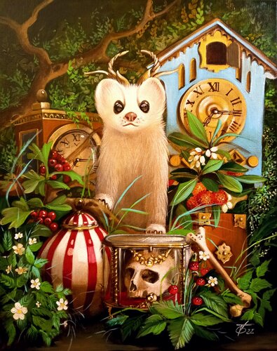 My treasure III " Winter storage " par Zoe Chigi (Valentina Toma'), Peinture en vente sur Singulart