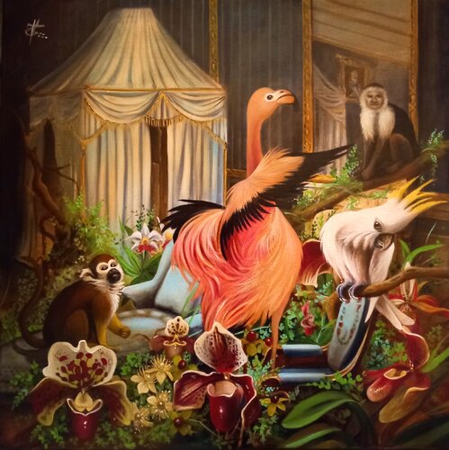 The queen's room par Zoe Chigi (Valentina Toma'), Peinture en vente sur Singulart