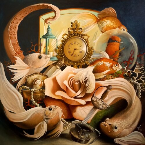 A room with a view par Zoe Chigi (Valentina Toma'), Peinture en vente sur Singulart