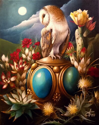 Scented night par Zoe Chigi (Valentina Toma'), Peinture en vente sur Singulart