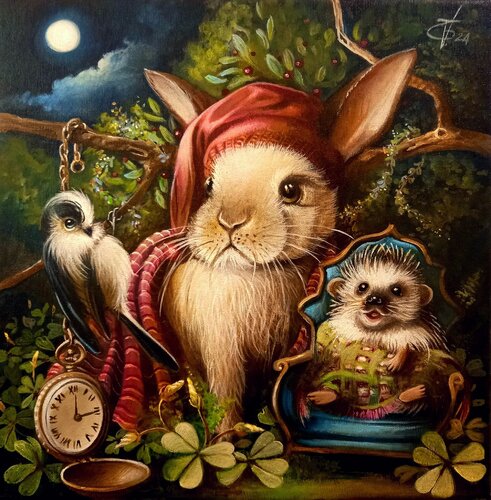 Is late night and we go to sleep par Zoe Chigi (Valentina Toma'), Peinture en vente sur Singulart