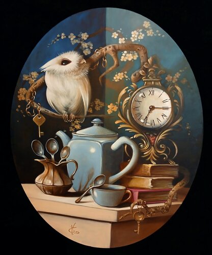 Tea spoons par Zoe Chigi (Valentina Toma'), Peinture en vente sur Singulart